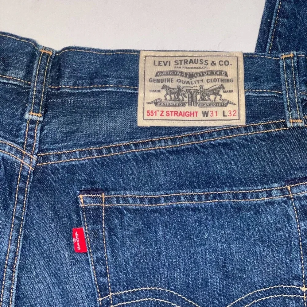 NEW LEVI'S WELLTHREAD Premium 551 Z Straight Fit Men's Denim Jeans Size 31/32 - Picture 4 of 11